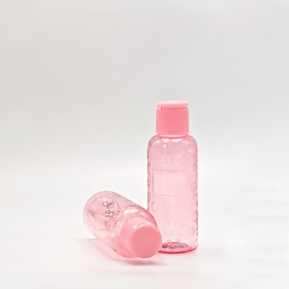 Custom Pink PET Cosmetic Bottle for Skincare Packaging - Imagen 2