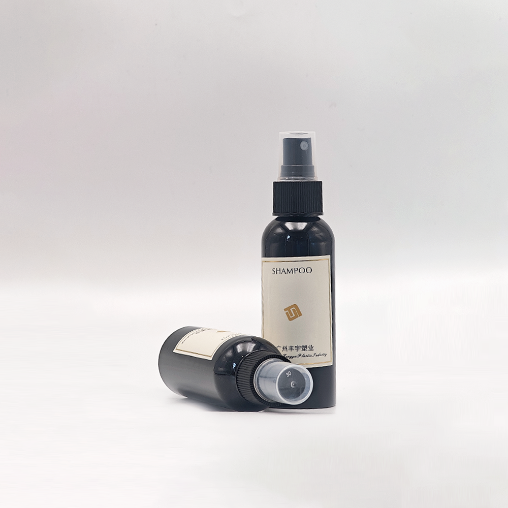 Black PET Spray Bottle Empty Cosmetic Container For Toner Mist Skincare Liquid - Imagem 2