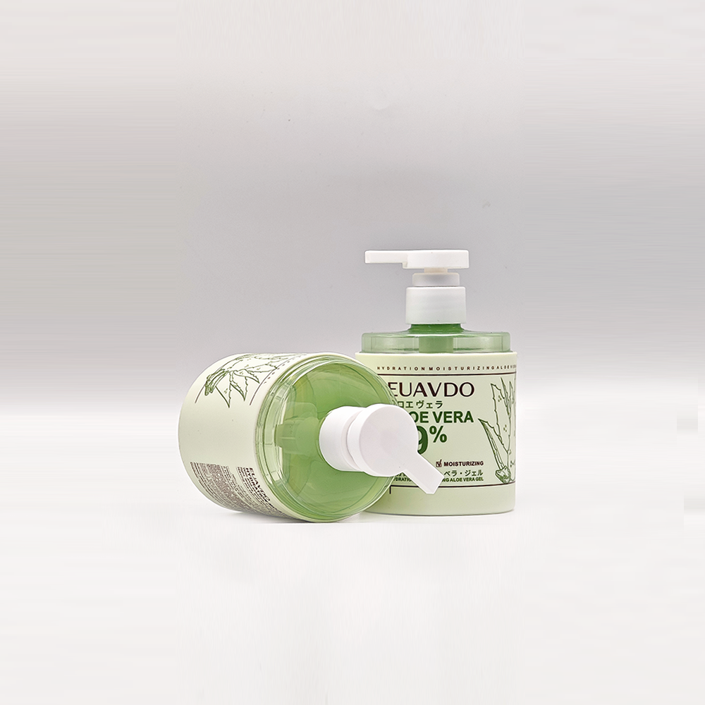 Pastel Light Green Round Pump Bottles | Personal Care Packaging - Image 2