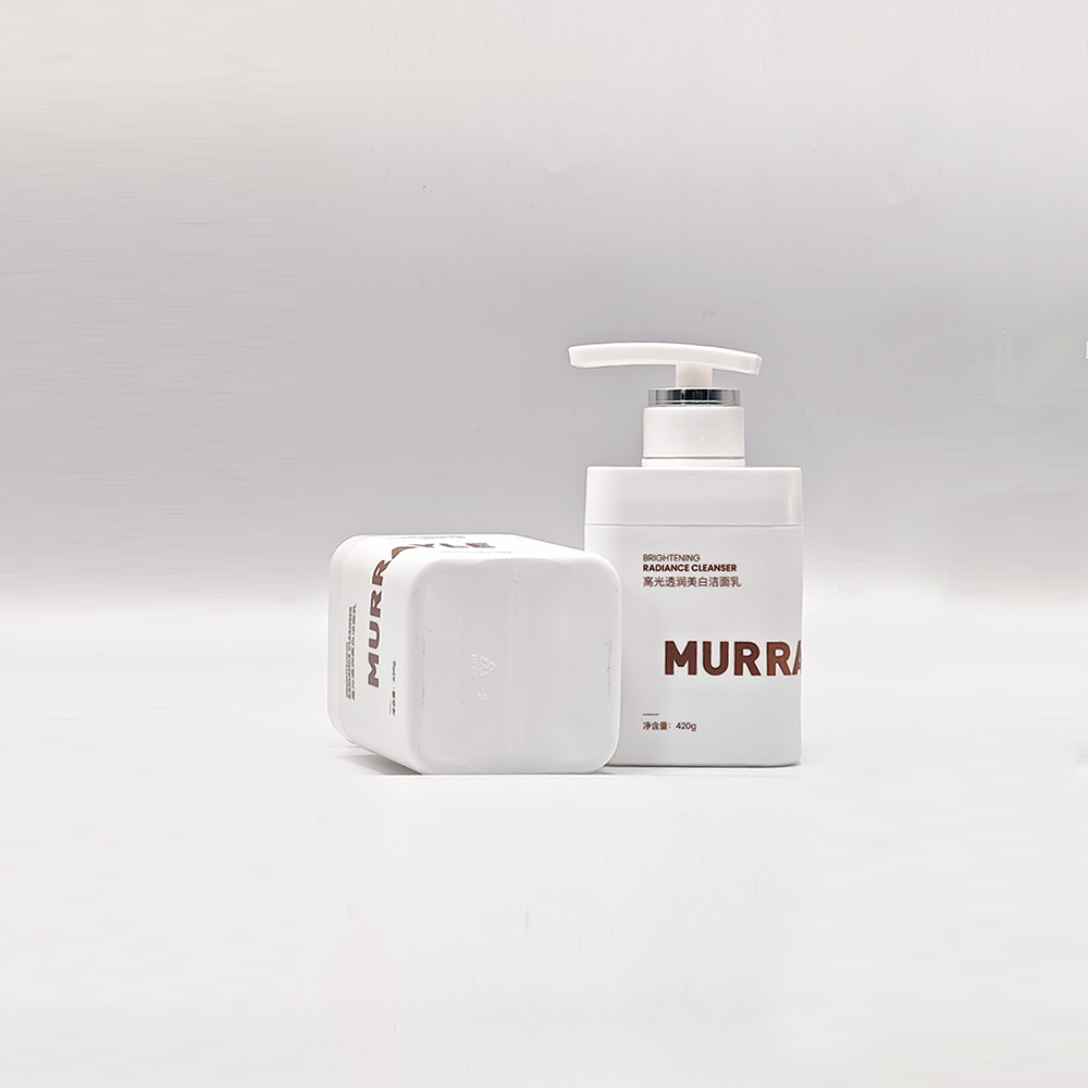 Matte White Square Pump Bottles | Premium Personal Care Packaging - Image 3