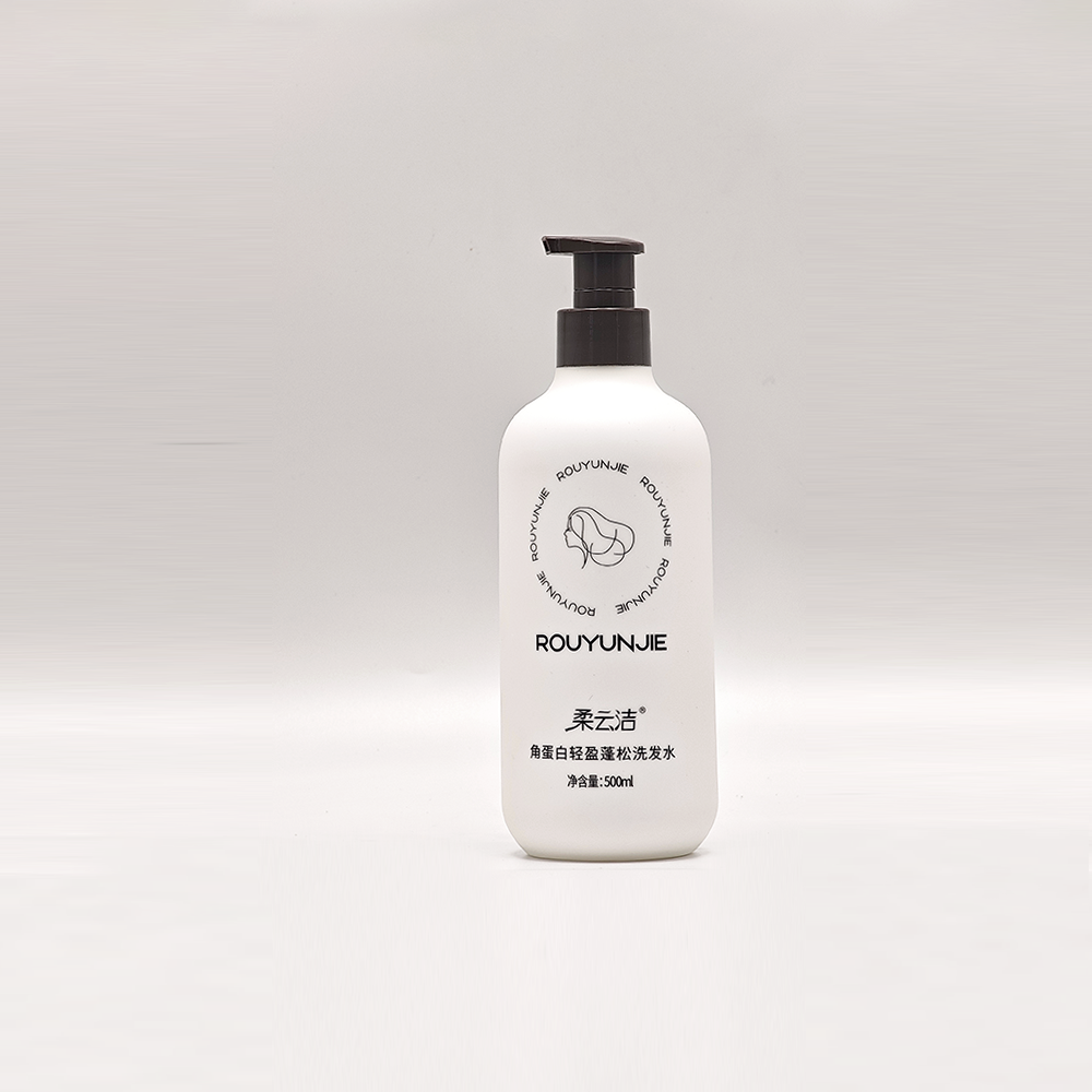 Matte White Curved Round Pump Bottles | Daily Hair & Body Care Packaging - Image 4