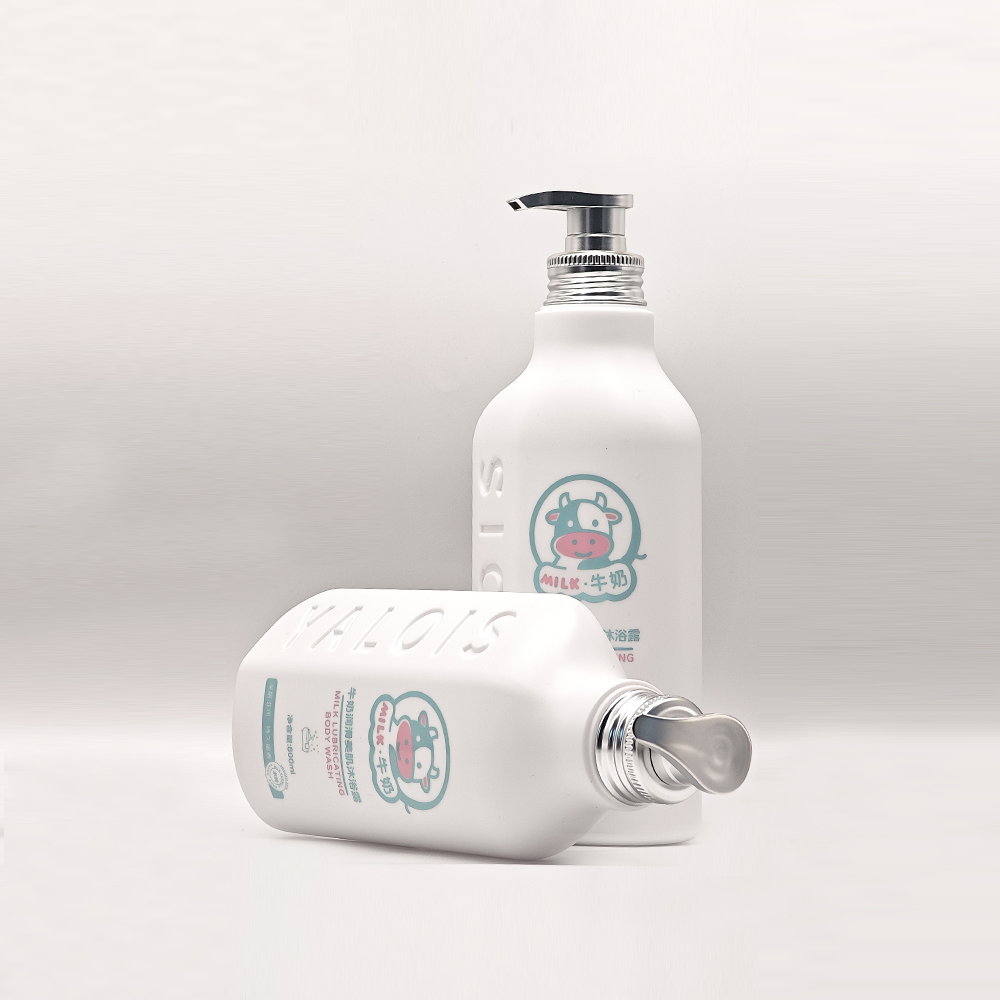 White Curved Round Pump Bottles | Gentle‑style Daily Care Packaging — изображение 2