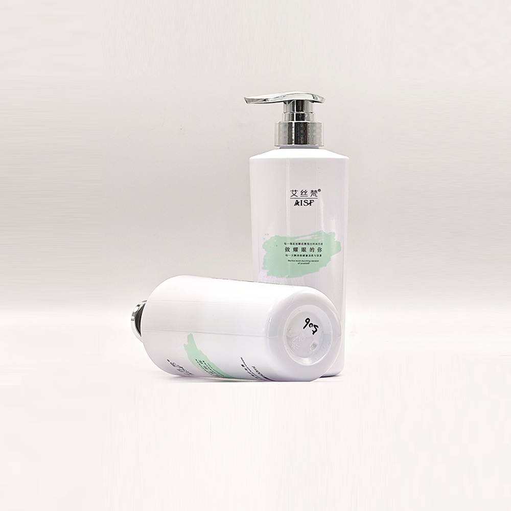 White Straight Cylinder Pump Bottles | Minimalist Modern Cosmetic Packaging - Imagen 4
