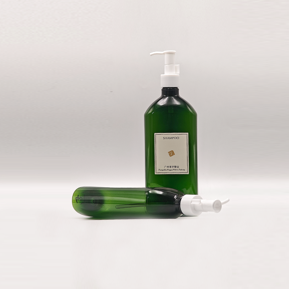 Dark‑Green Cylindrical PET Pump Bottles | Eco‑Friendly Cosmetic Packaging — изображение 2