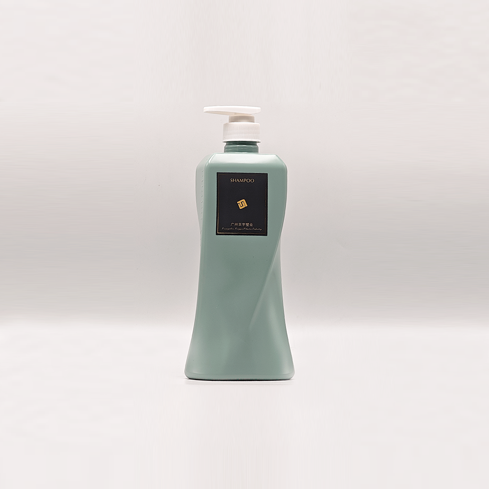 Sage‑Green Curved Waist‑Line PET Pump Bottles | Ergonomic Cosmetic Containers - الصورة 4