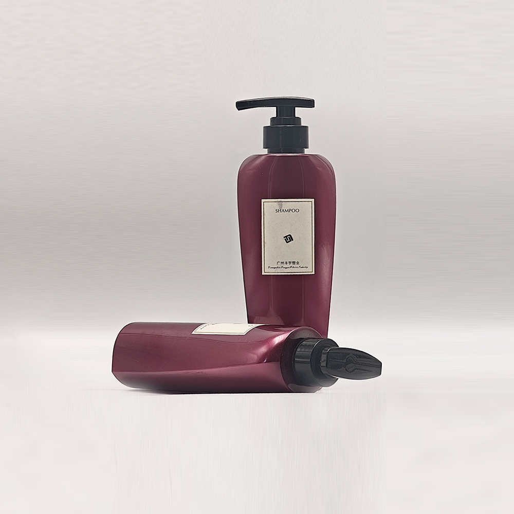 Matte Burgundy Curved Pump Bottles | Moody Luxury Custom Personal‑Care Packaging — изображение 2
