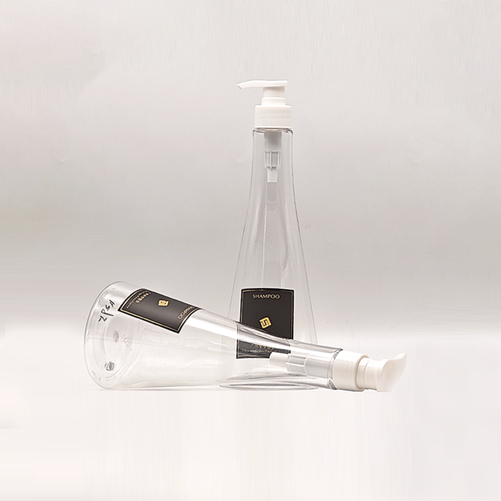 Clear Conical‑Tapered Pump Bottles | Minimalist Modern Personal‑Care Packaging - Image 2