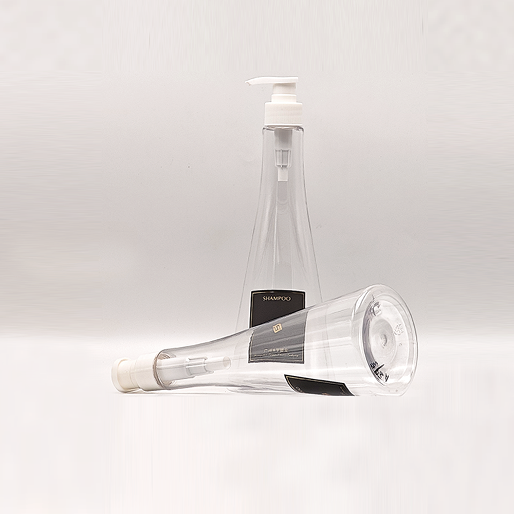 Clear Conical‑Tapered Pump Bottles | Minimalist Modern Personal‑Care Packaging - Image 3