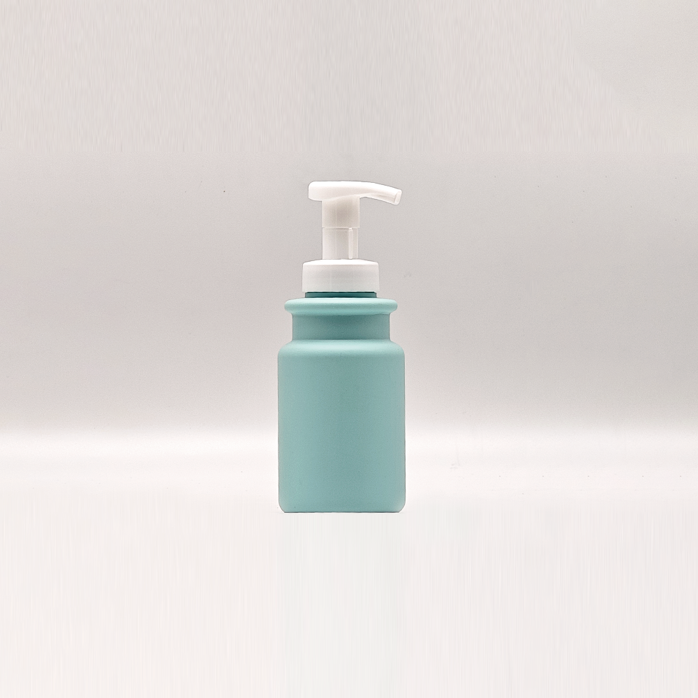 Matte Mint‑Green Short Cylindrical Pump Bottles | Minimalist Soft‑Tone Skincare Packaging - Image 4
