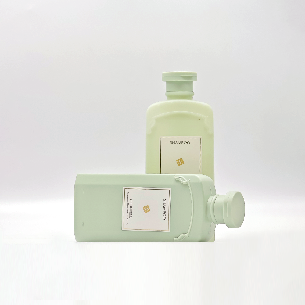 Vintage Style Matte Pastel Green Flat Square Bottle, Screw‑Cap Plastic Container for Shampoo Conditioner Body Wash - Imagem 2