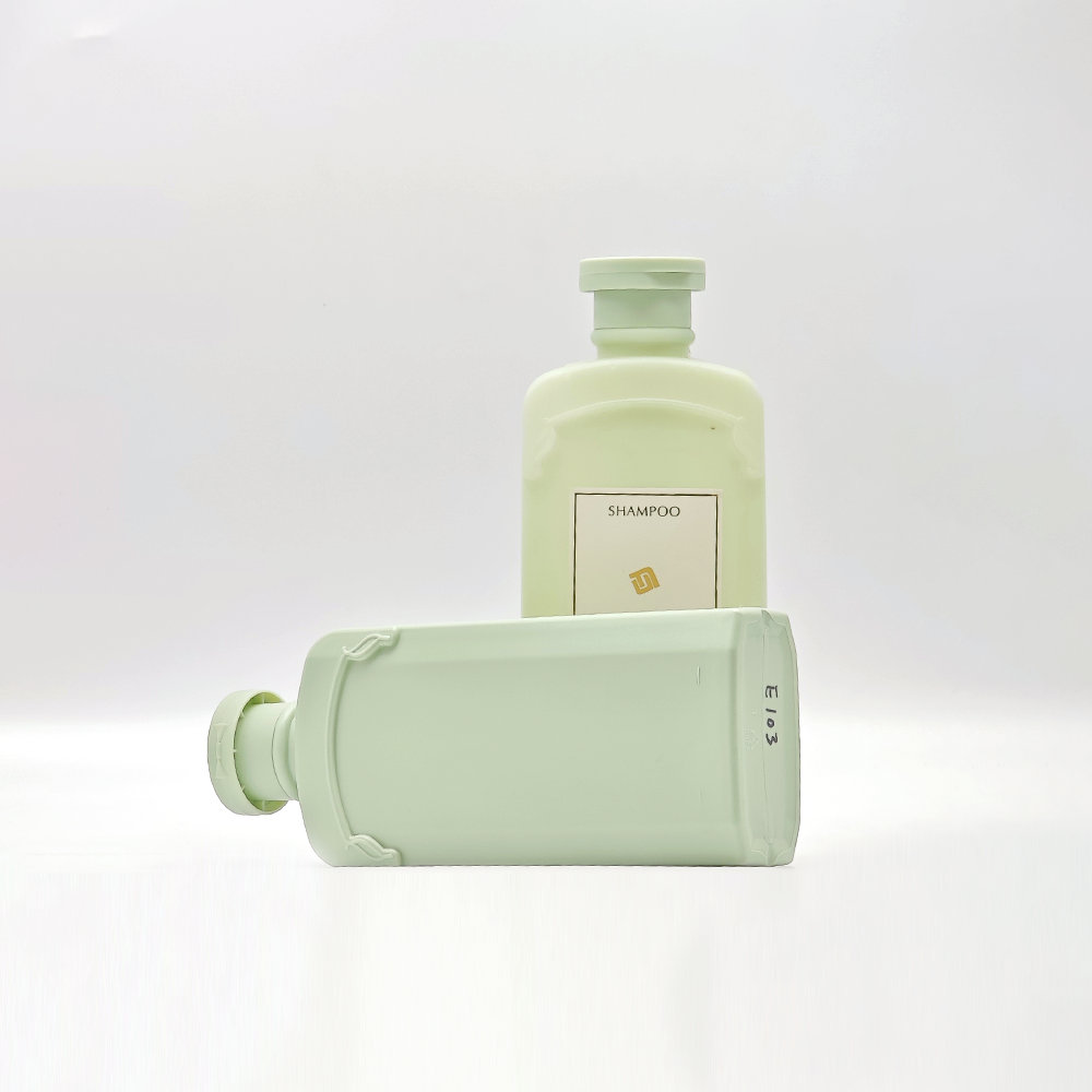 Vintage Style Matte Pastel Green Flat Square Bottle, Screw‑Cap Plastic Container for Shampoo Conditioner Body Wash - Imagem 3