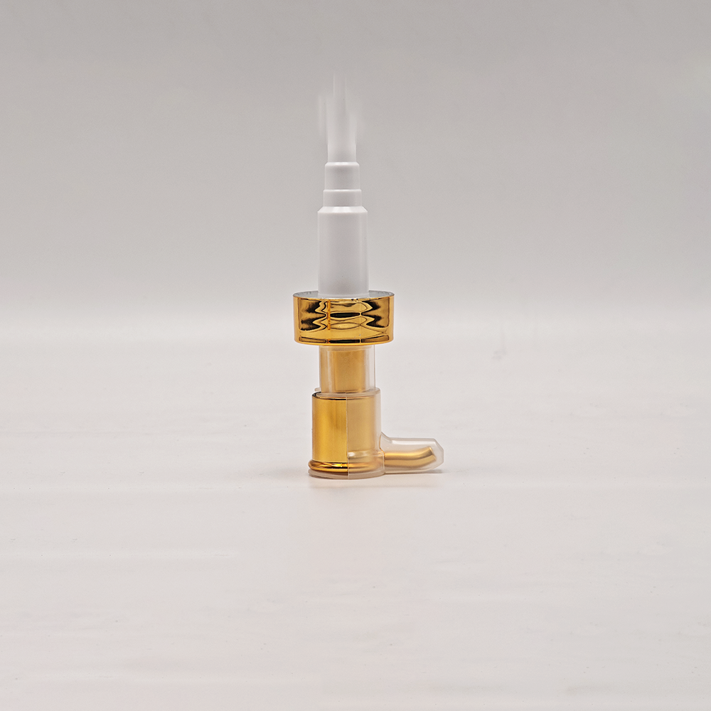 Elegant Metallic Gold Cosmetic Treatment Pump for Serum, Lotion and High‑Grade Skincare Container Accessories - Image 3