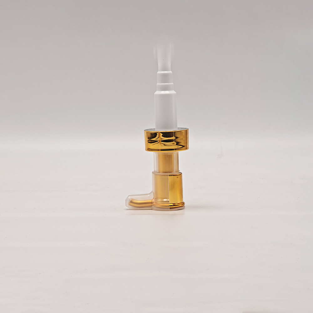Elegant Metallic Gold Cosmetic Treatment Pump for Serum, Lotion and High‑Grade Skincare Container Accessories - Image 4