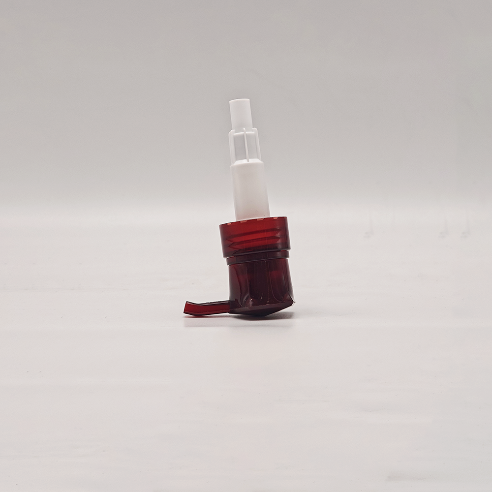 Classic Deep Red Translucent Cosmetic Pump Head, Practical Dispenser for Lotion and Beauty Product Containers — изображение 4