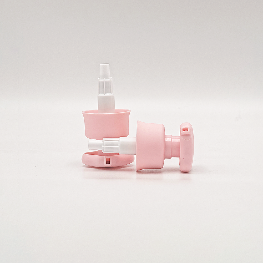 Fashion Pink Flip‑Lock Cosmetic Lotion Pump, Press‑Type Dispenser for Daily Skincare Containers - Image 2